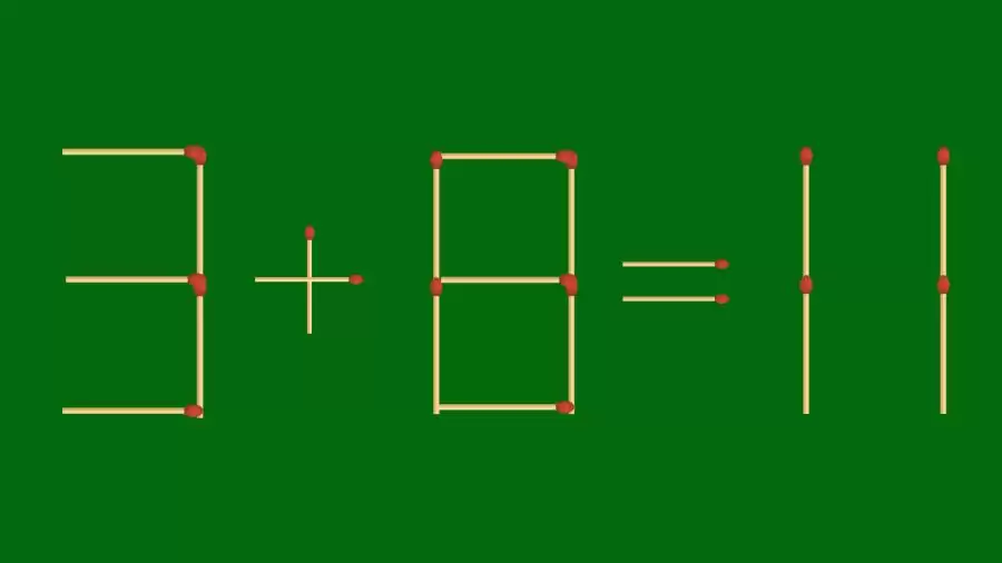 Casse-tête mathématique : retirez 2 allumettes pour corriger l'équation