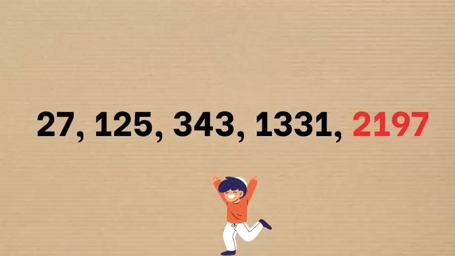 Test de mathématiques Brain Teaser : terminez les séries 27, 125, 343, 1331, ?