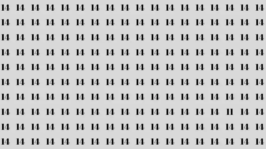 Test cérébral : si vous avez des yeux d'aigle, trouvez le chiffre 11 en 15 secondes
