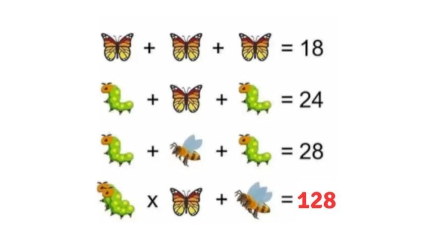 Casse-tête : pouvez-vous résoudre et trouver la valeur de chaque insecte ?