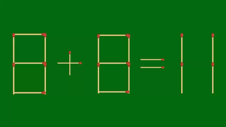 Casse-tête mathématique : retirez 2 allumettes pour corriger l'équation