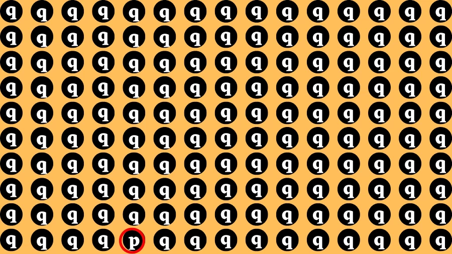 Observation Découvrez-le : Si vous avez des yeux perçants, trouvez la lettre P en 20 secondes