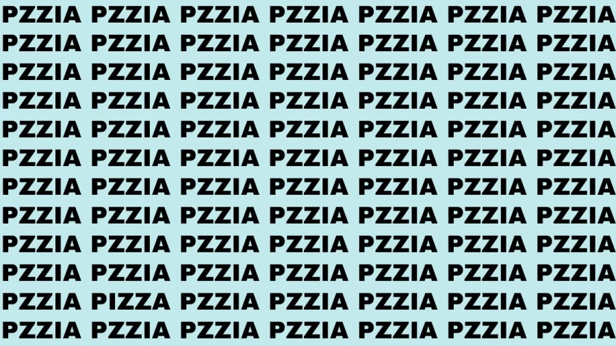 Test cérébral : Si vous avez des yeux de faucon, trouvez le mot Pizza en 15 secondes
